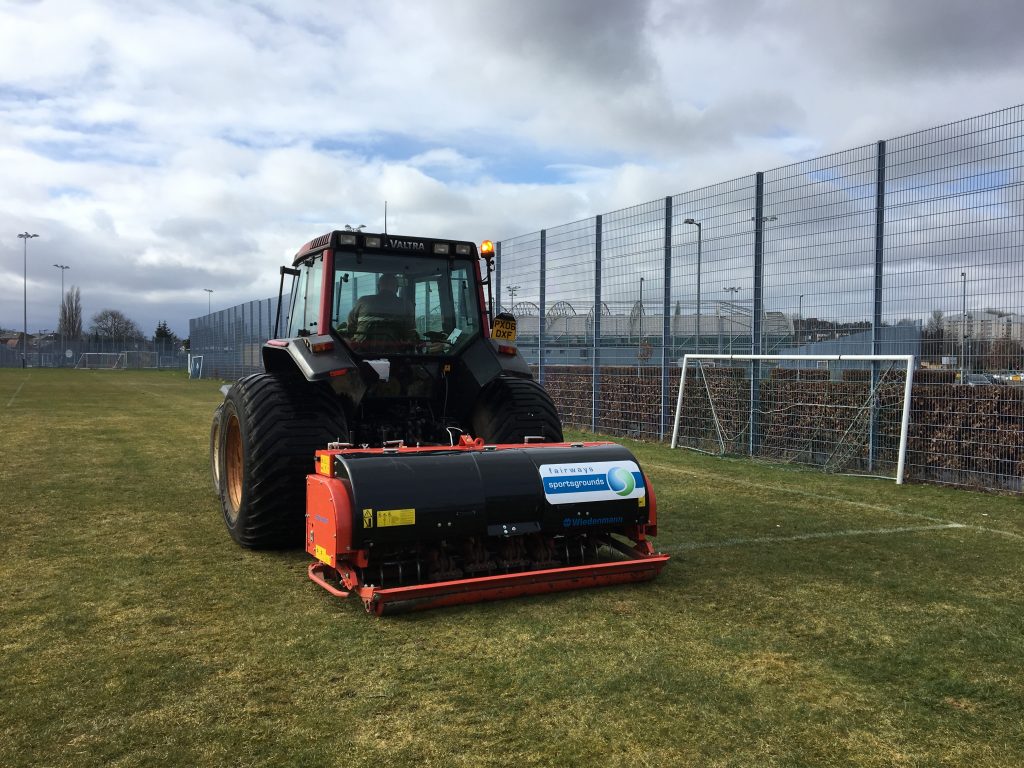 Fairways Sportsgrounds wins Glasgow City deep tining contract Wiedenmann